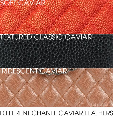 chanel faux leather|caviar leather vs calfskin.